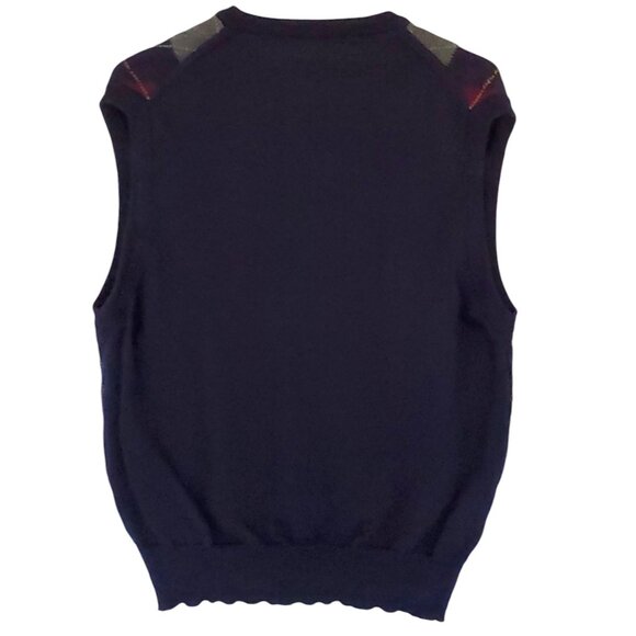 Vintage Argyle Sweater Vest Men's M Tricots St Raphael Wool Pullover V Neck Knit - Picture 2 of 8